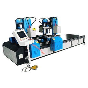 Automatic welding machine with four gun angle iron flange